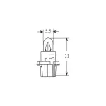 X009102 -  Portalampada Strumentazione Completo di Lampada 12V-1,2W DASHBOARD (C10) per Moto Varie Marche e Modelli